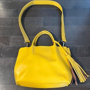 CoLab mustard yellow bag with crossbody strap. Perfect condition.